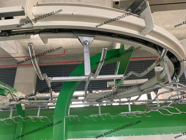 ETC-5000 Sistem de transport pe șenile închise cu piese de transport pentru acoperirea cu pulbere pentru lift