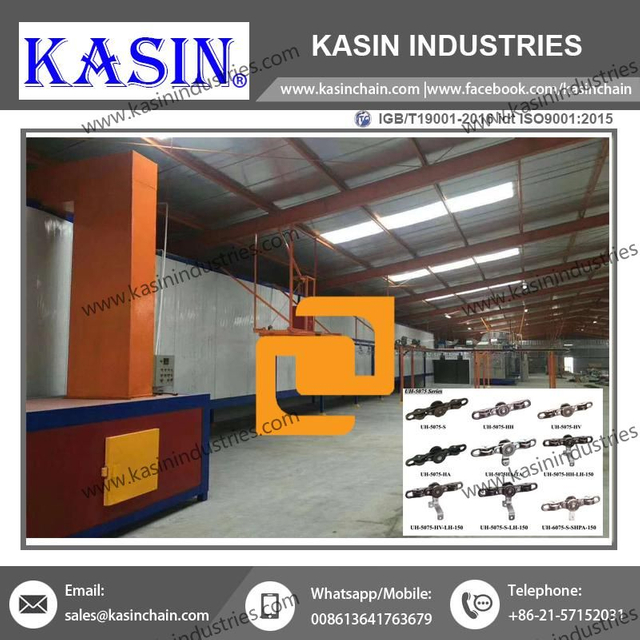 Sistem de transport monoșină inversată pentru mașină transportoare cu lanțuri spiralate