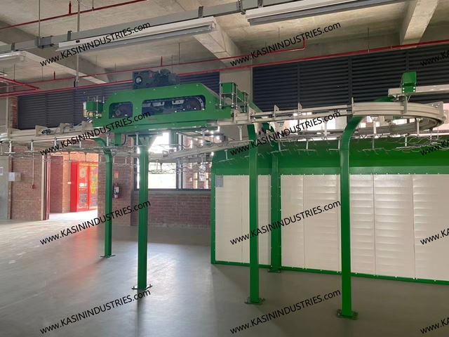 Osv-5000 lukket spor transportsystem med transportdele til elevatorpulverbelægning