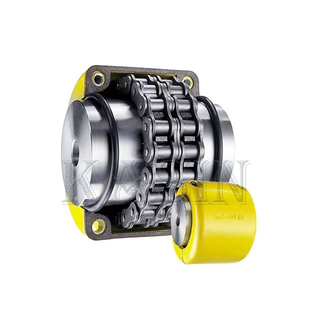 Slitesterk rullekjedekobling fra Kasin med KANA-standard: har aluminiumslegeringsdeksel og matchende tannhjul