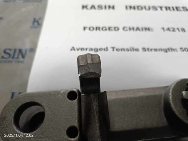 Łańcuch zgarniający kuty matrycowo do łańcuch&oacute;w rolkowych łańcucha przenośnika