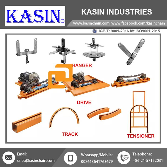 Kraft og gratis transportørsystem til kædetransportør materialehåndtering